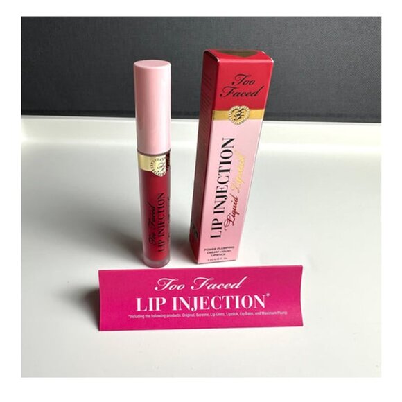 Too Faced Lip Injection Power Plumping Cream Liquid Lipstick - Boom Boom Pow NIB - Picture 2 of 6
